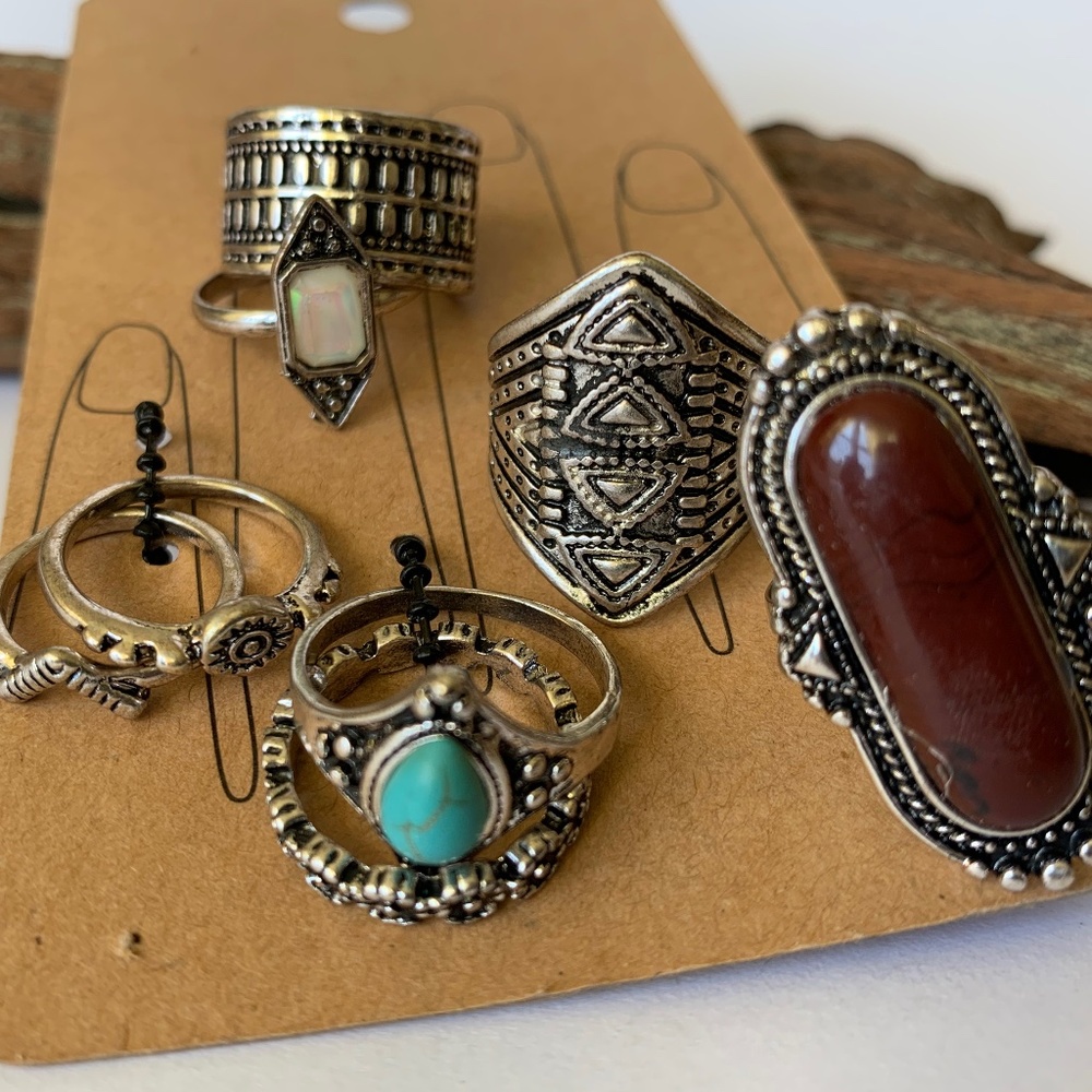 Bohemian rings set